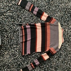 Lazy Sunday ribbed mock neck